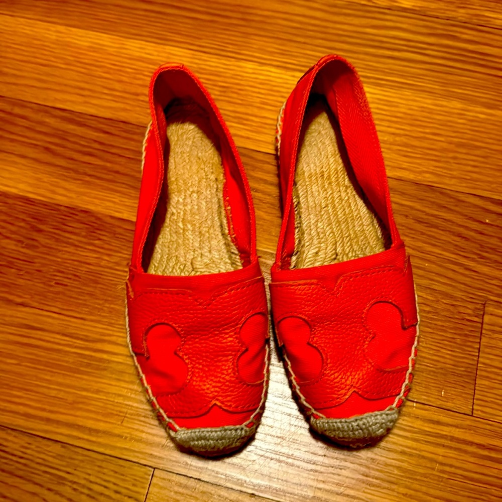 Orange Tory Burch Espadrilles